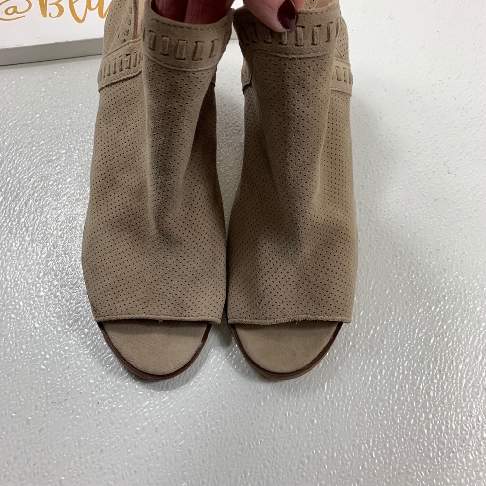 Steve Madden Macro Perforated Peep Toe Booties - image 4